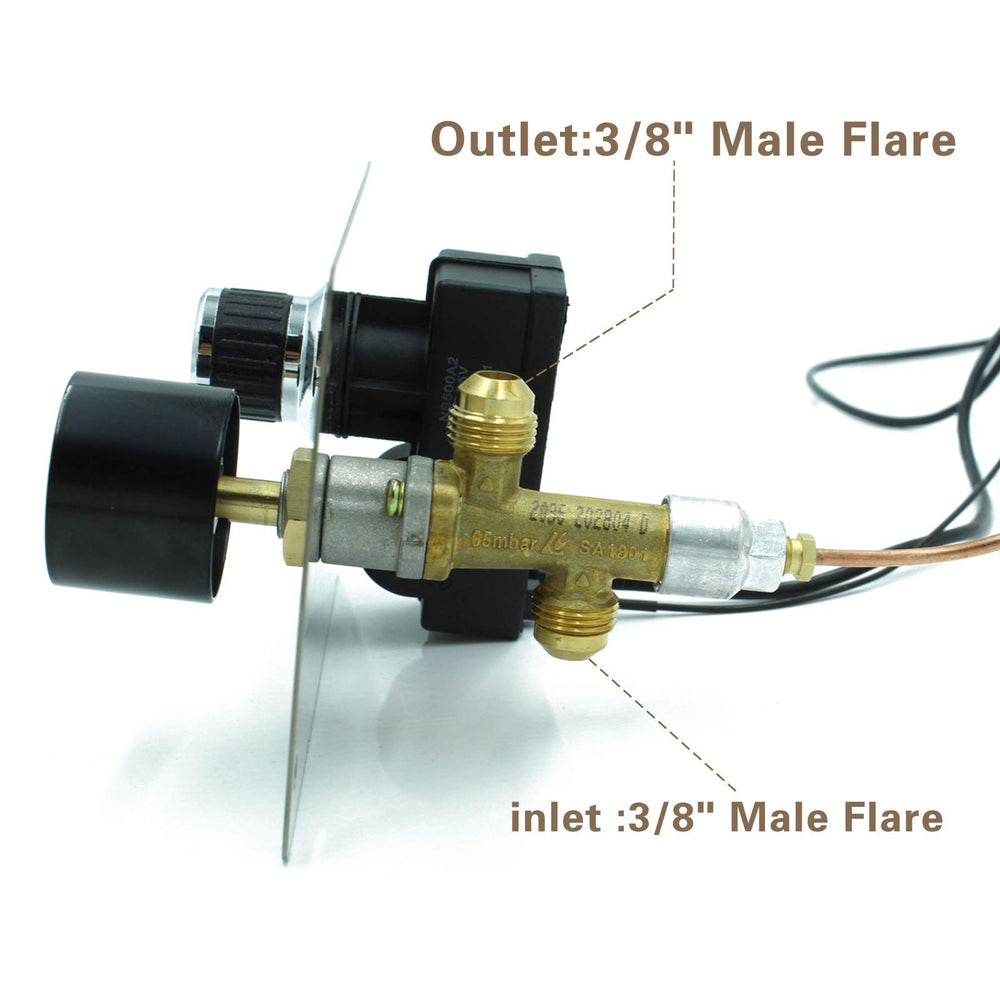 MCAMPAS thermocouples and black zinc-alloy knob displayed for quick replacement use