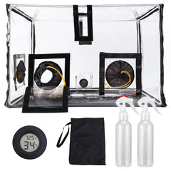 MCCKLE front view of still air box showing clear workspace and easy access