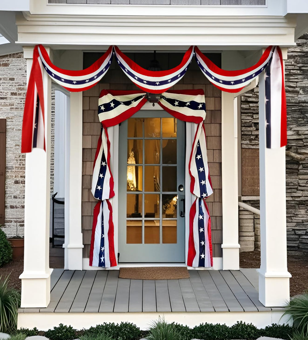 MCJC bunting next to a ruler illustrating generous 236 inch length
