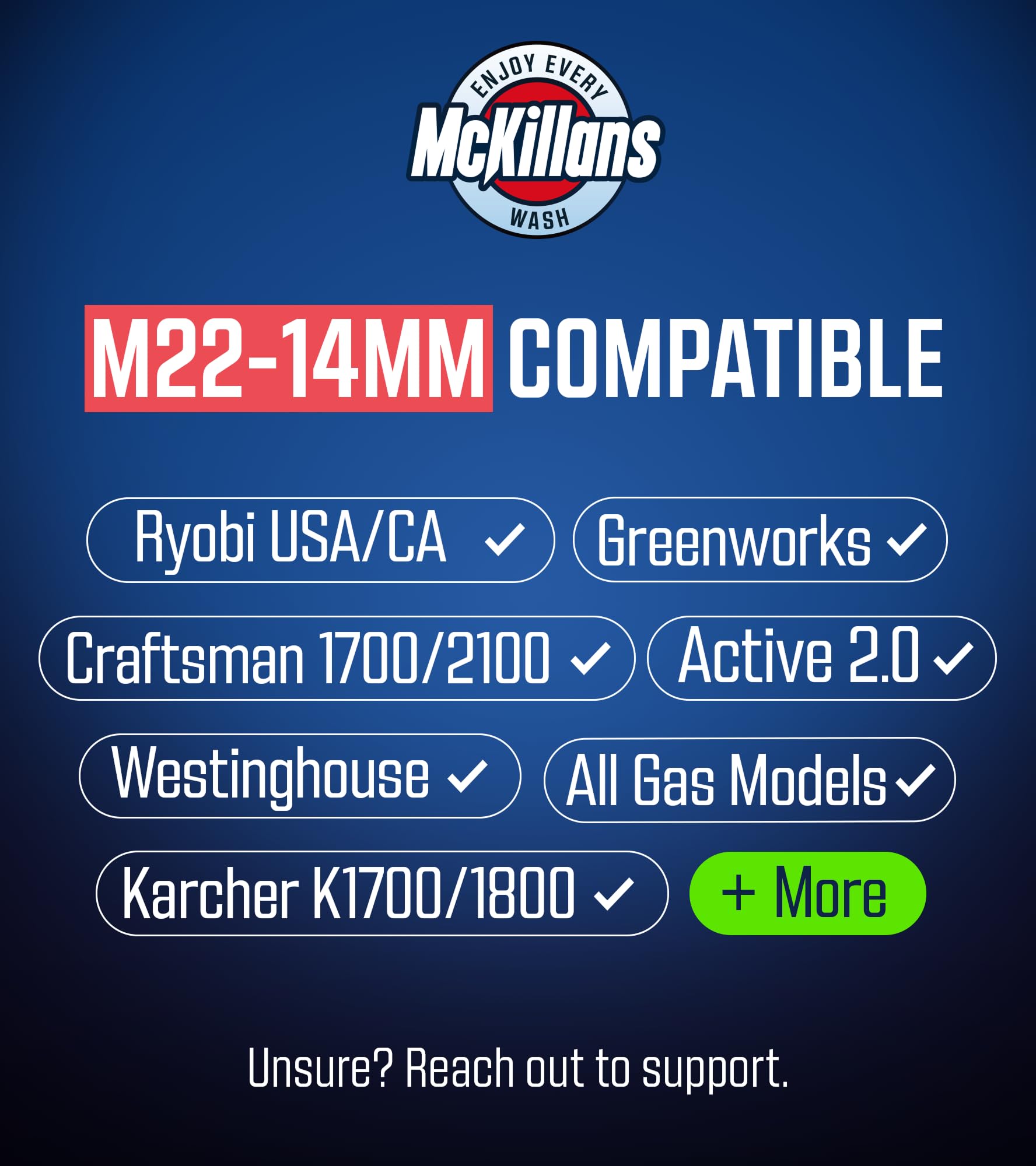 McKillans M22-14mm adapter and 1/4" coupler for quick connector compatibility