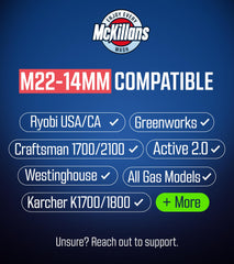 McKillans M22-14mm adapter and 1/4" coupler for quick connector compatibility
