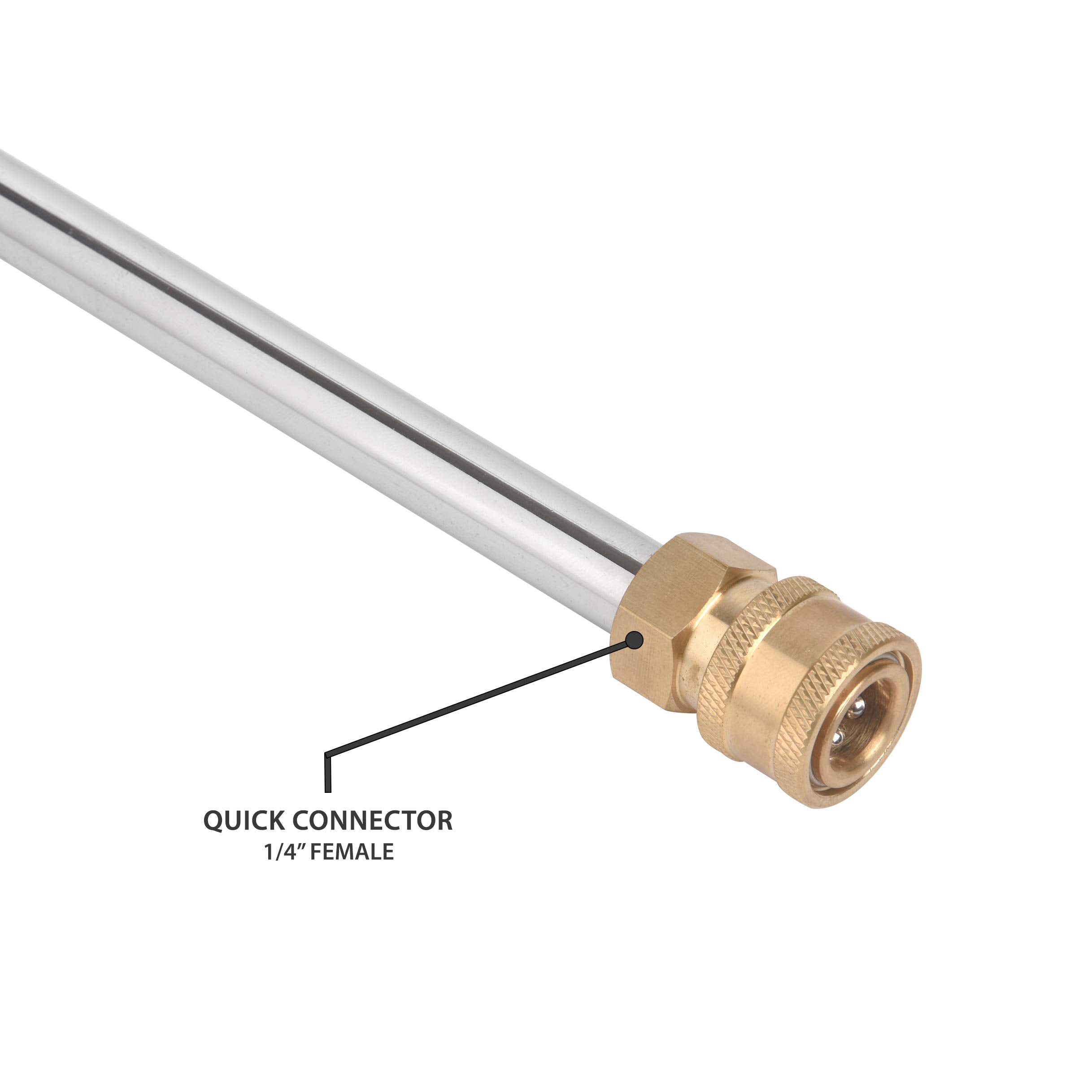 McKillans connector threads close-up demonstrating sturdy steel fittings for long life