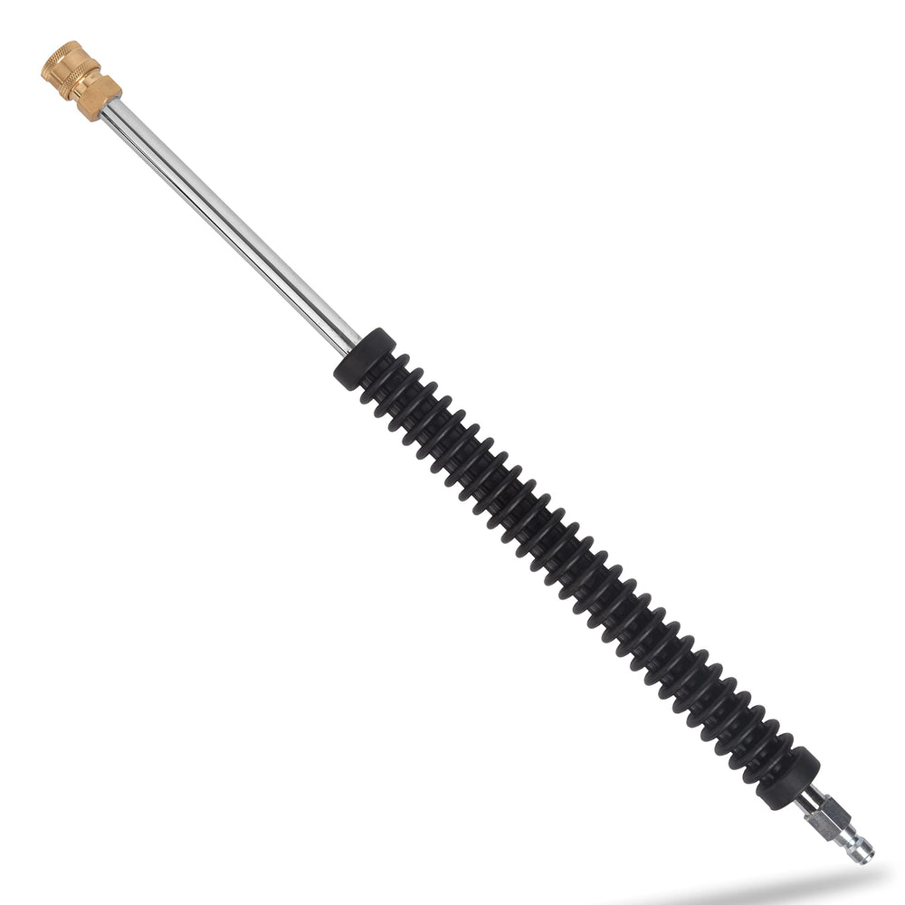 McKillans wand front view showing compact design and durable fittings for easy rinsing