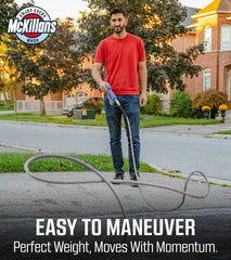 McKillans hose being used to wash a car showing flexibility and tangle-free handling