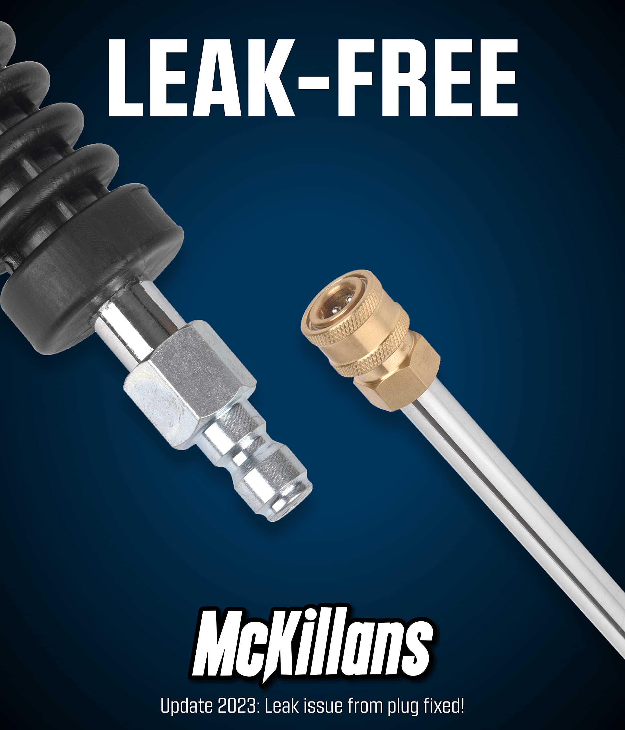 McKillans wand rinsing car roof illustrating safe access to high vehicle areas