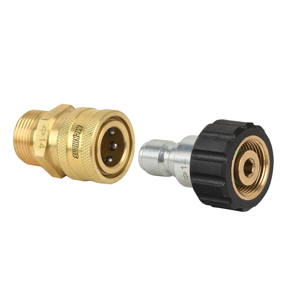 McKillans size comparison with wrench illustrating compact brass parts and easy hand installation