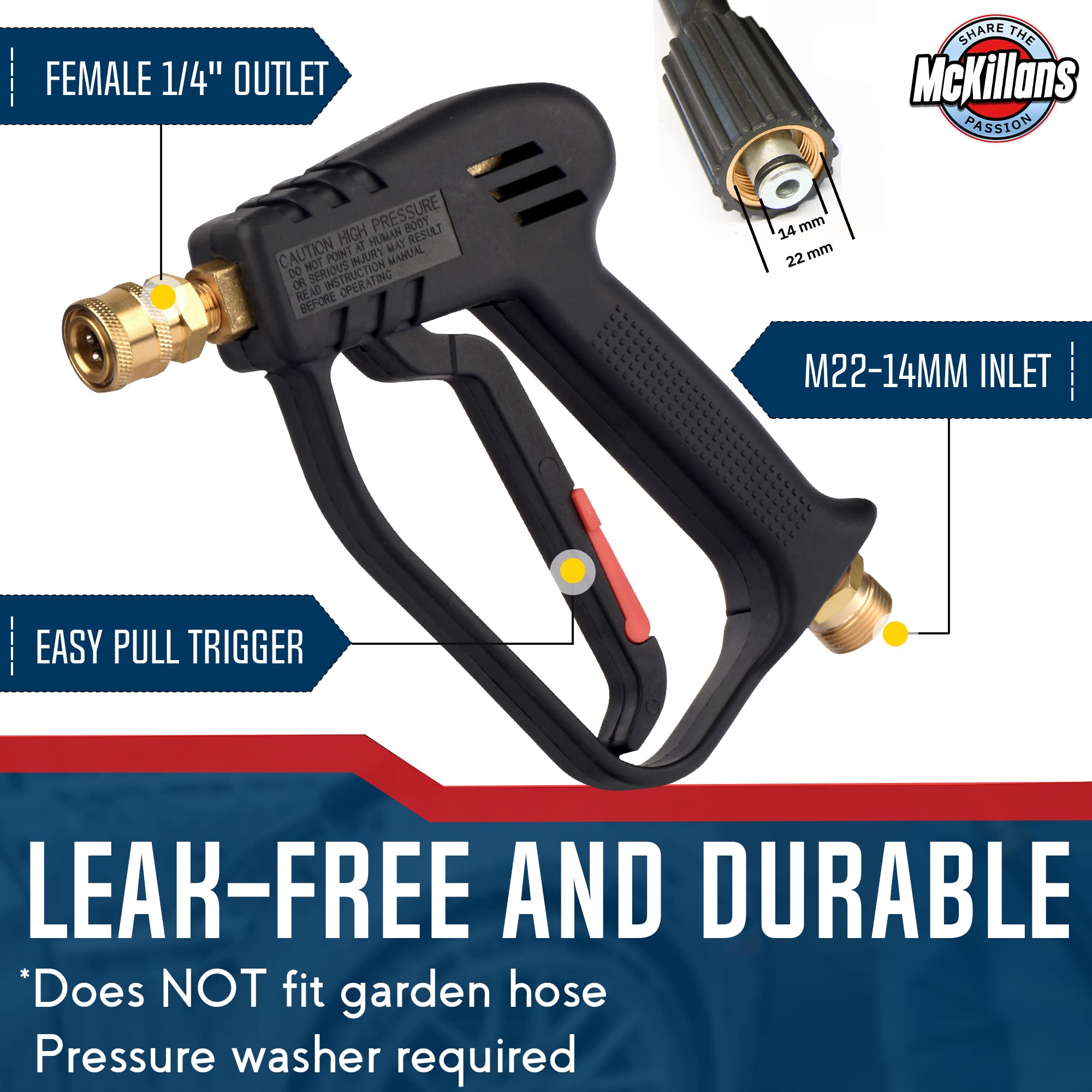 McKillans trigger detail showing lightweight pull for reduced fatigue