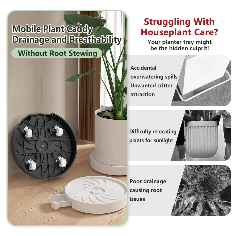 MCleanPin silent caster detail demonstrating smooth quiet movement across floors