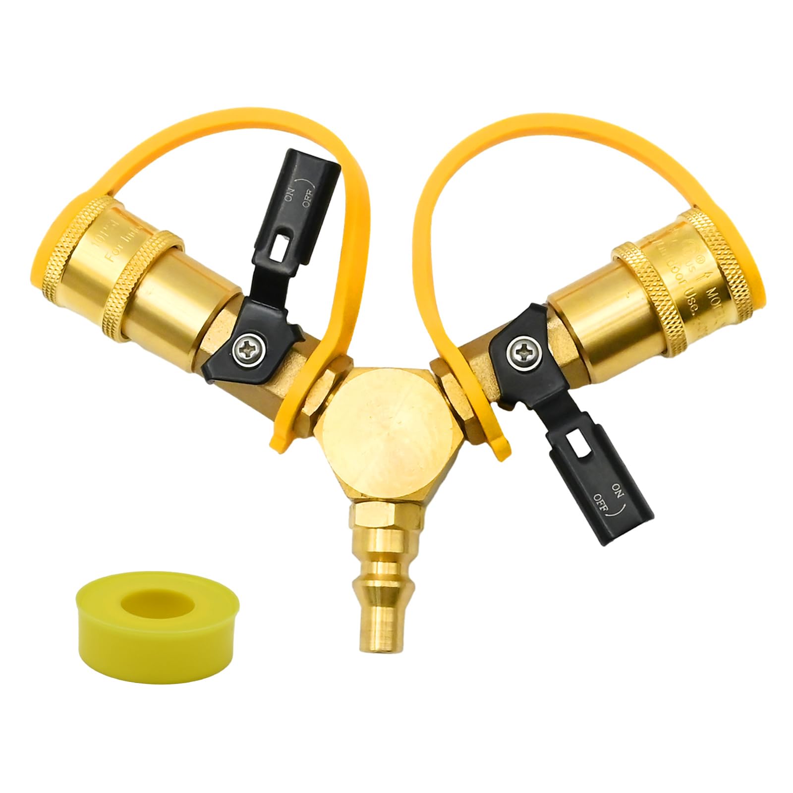 MDEOOSKY scale comparison next to propane hose showing compact size and easy storage