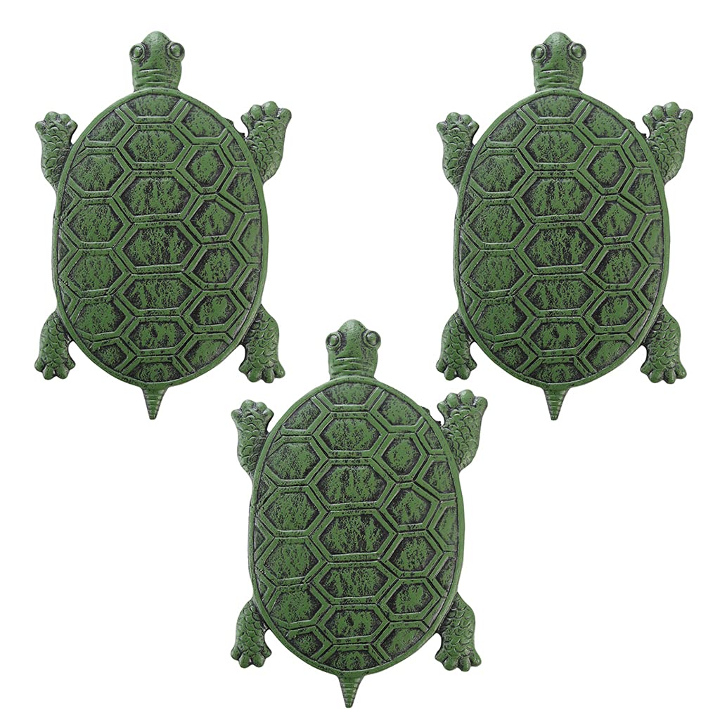 MDLUU front view of turtle stepping stone showing decorative shape and durability