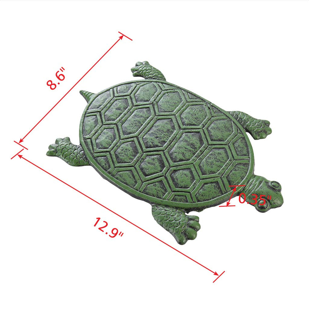 MDLUU turtle stepping stone placed on a garden path adding stable footing