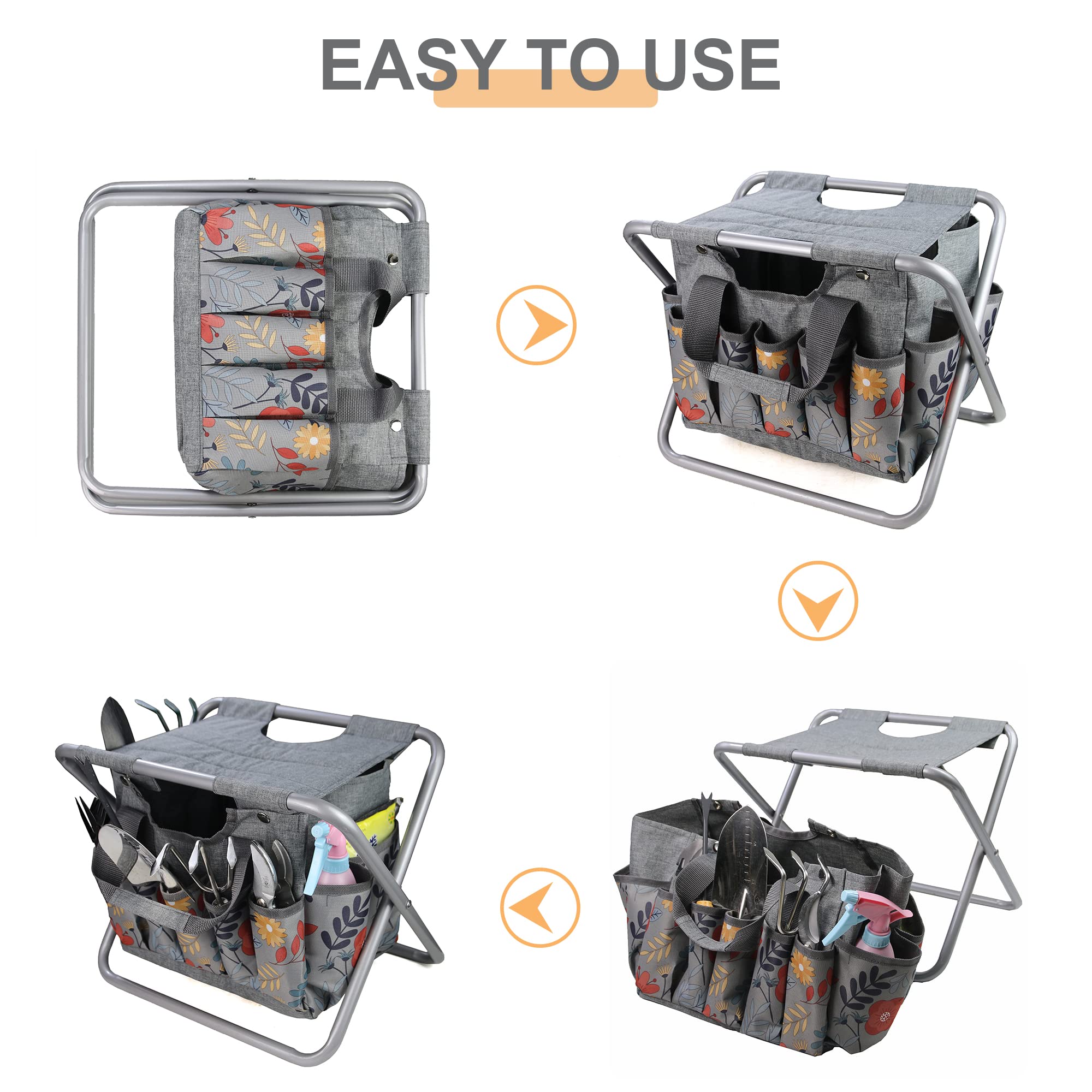 MDSTOP stool folded flat for transport, compact portability benefit