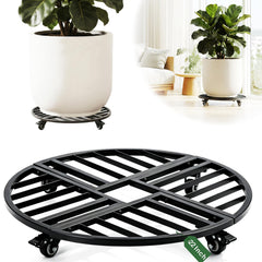 MEADOMINGLE front view of assembled plant caddy showing sturdy frame and finish for stability