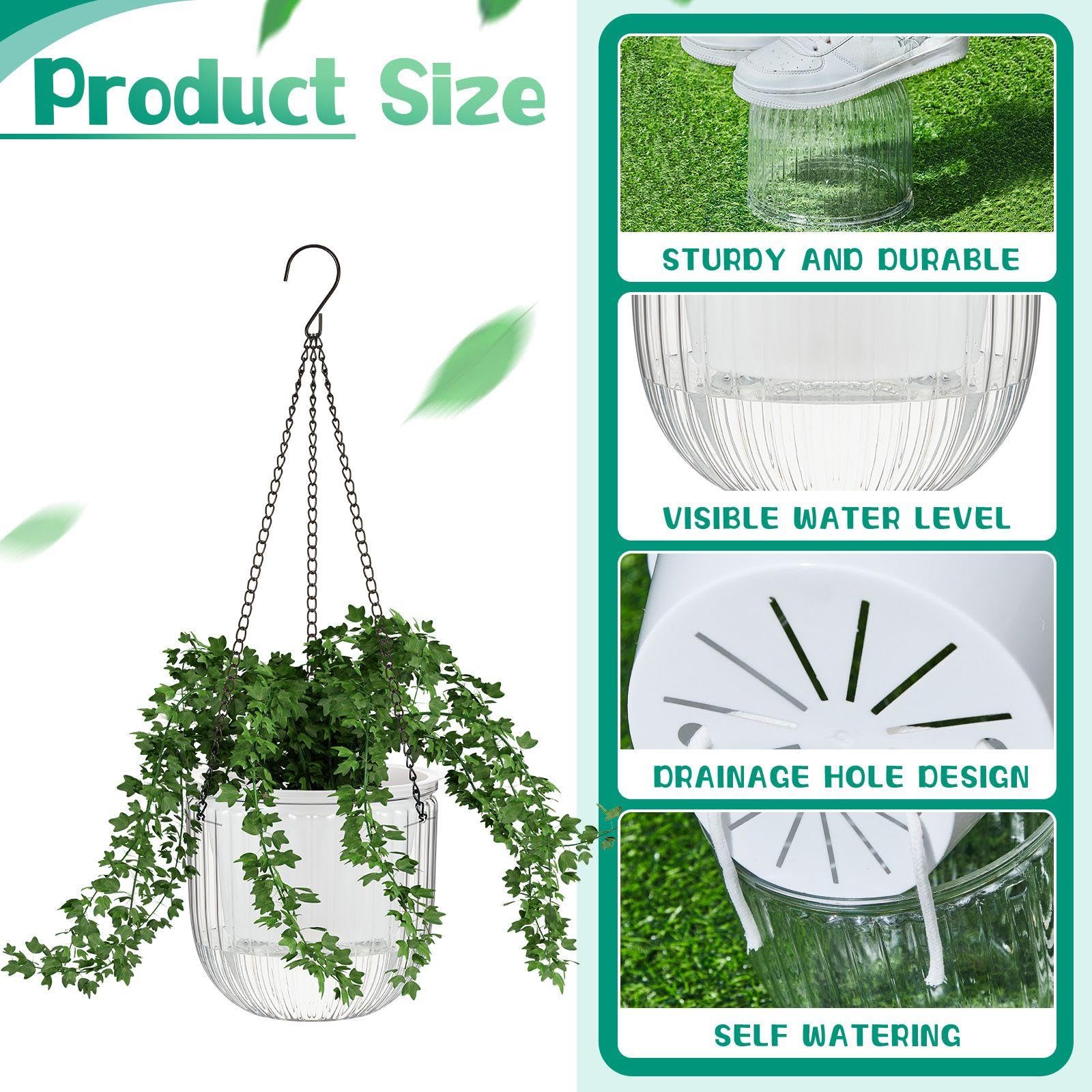 Meanplan hanging planters on balcony with herbs illustrating space-saving greenery