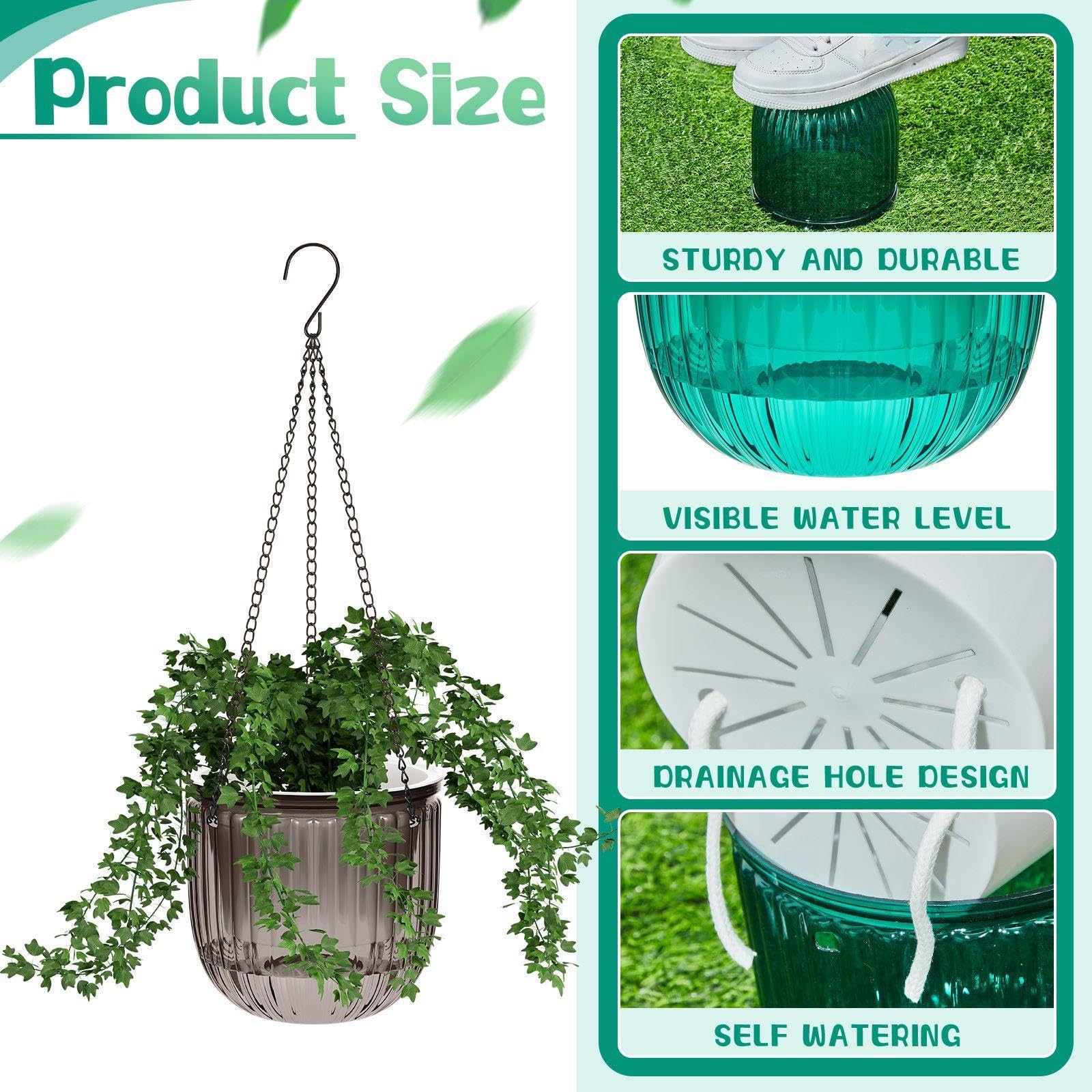 Meanplan hand holding planter to show size, helps assess fit for plants and space