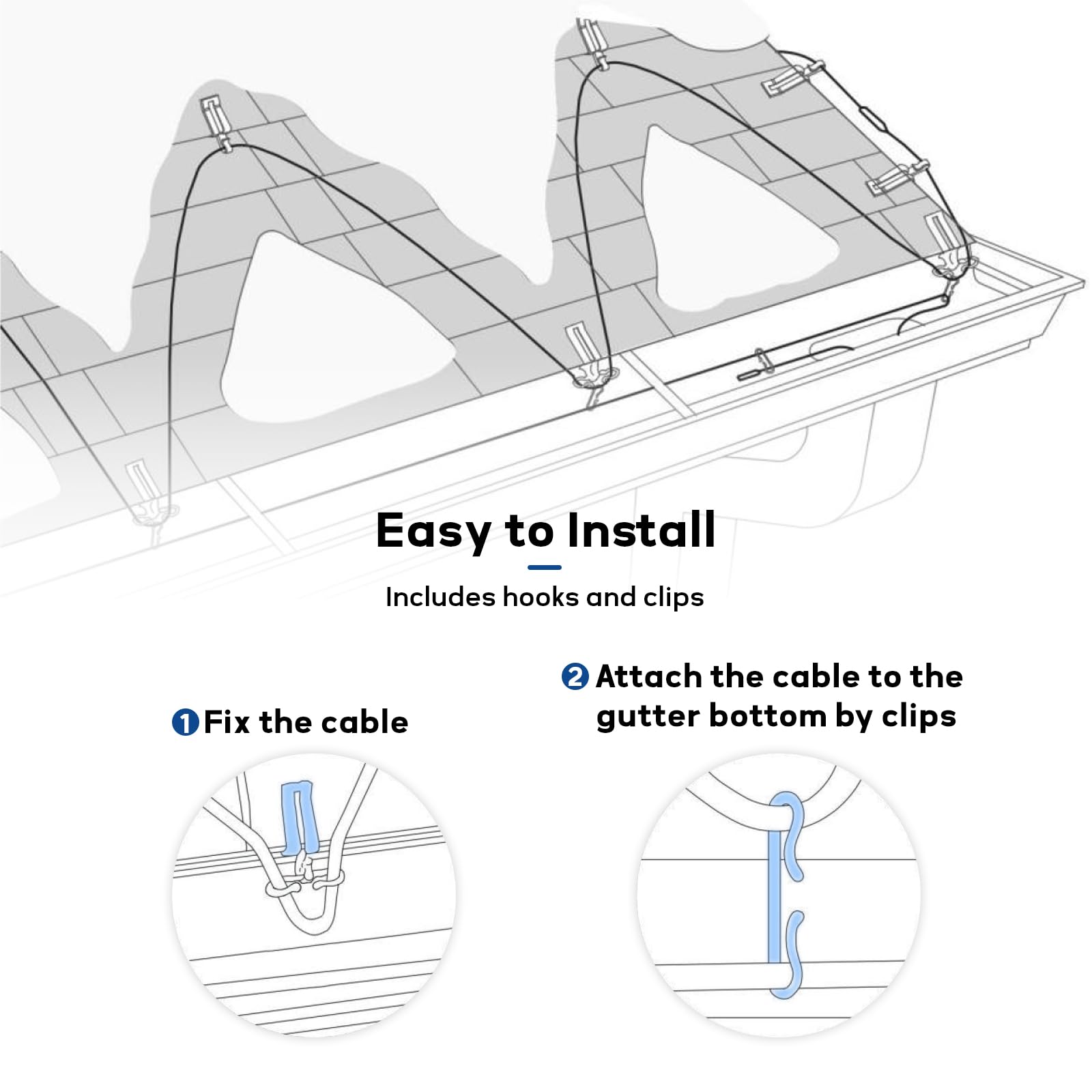 MEASUREMAN heating cable across roofline protecting eaves benefit
