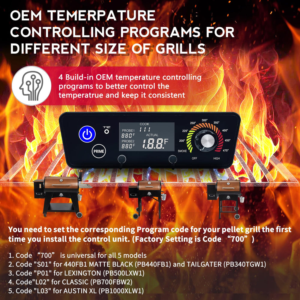 Meatender control board label and specifications plate, confirming model compatibility