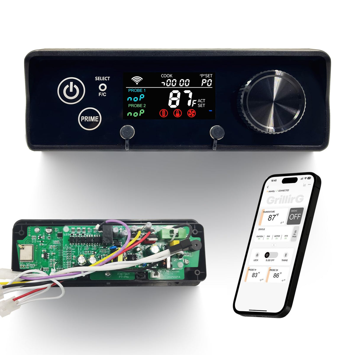 Meatender front panel controller showing clean rectangular replacement and compatibility