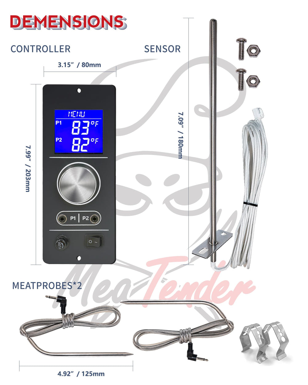 Meatender beside original controller for size comparison making retrofit decisions easier
