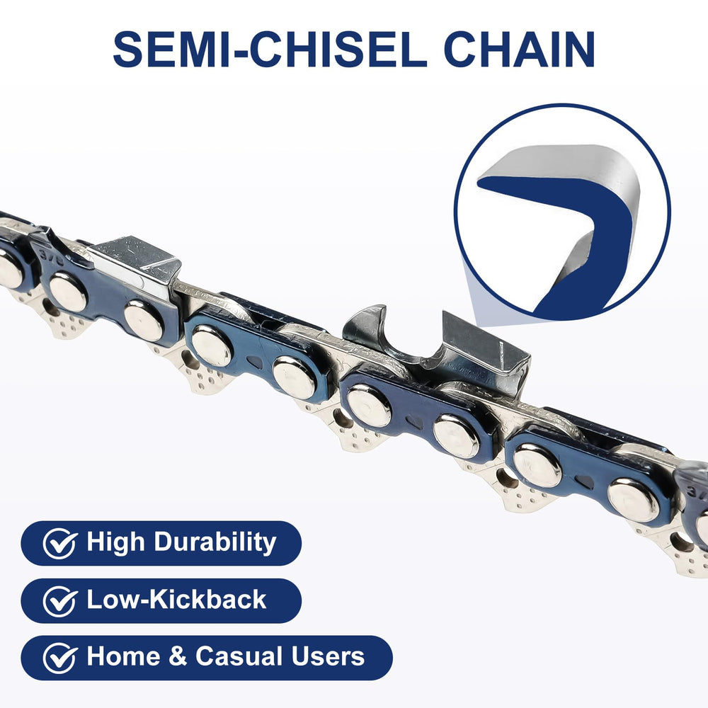 Meckorn chain mounted on 18 inch bar demonstrating proper fit and easy installation