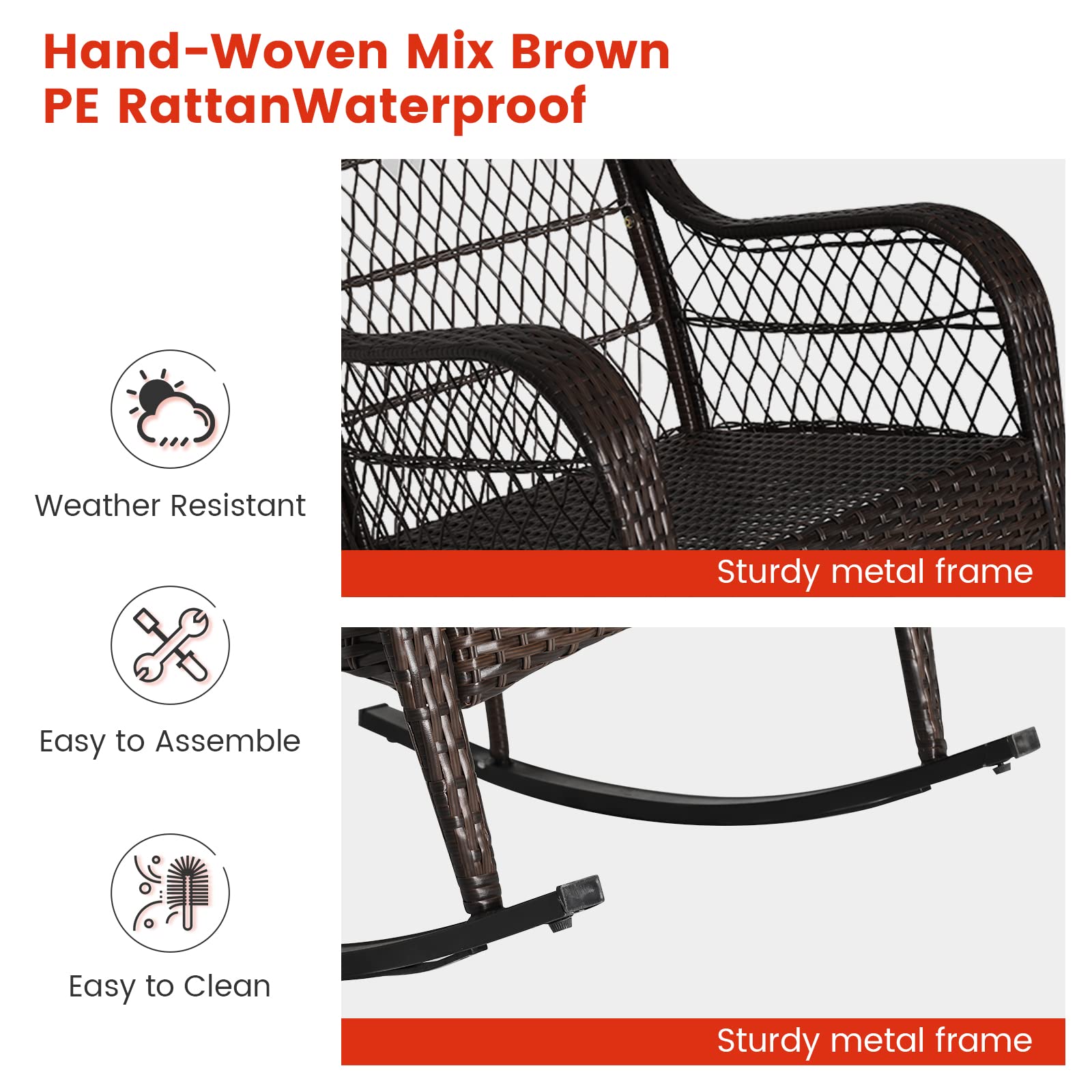 MEDIMALL detailed PE rattan weave highlighting durability and charm