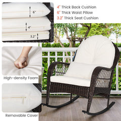 MEDIMALL rocking chair styled on porch enhancing outdoor relaxation