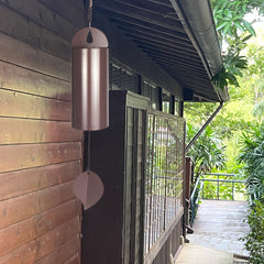 MEDOO close-up of chime tube showing handcrafted finish and rich tone quality