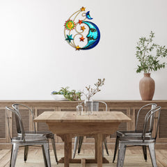 Meduofon moon and stars detail showcasing decorative accents and visual balance
