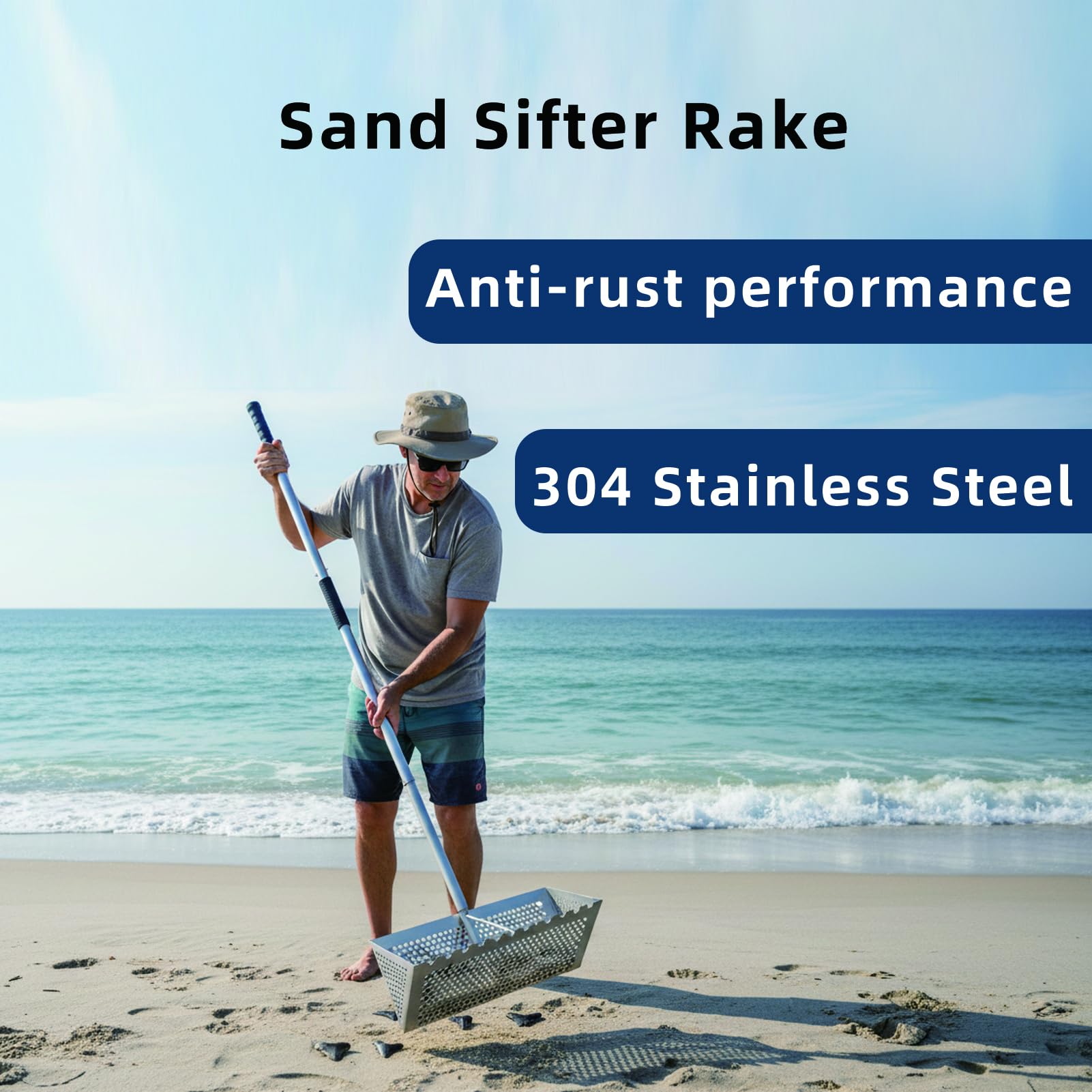 MEEGOON close-up of stainless steel catcher highlighting rust resistance benefit