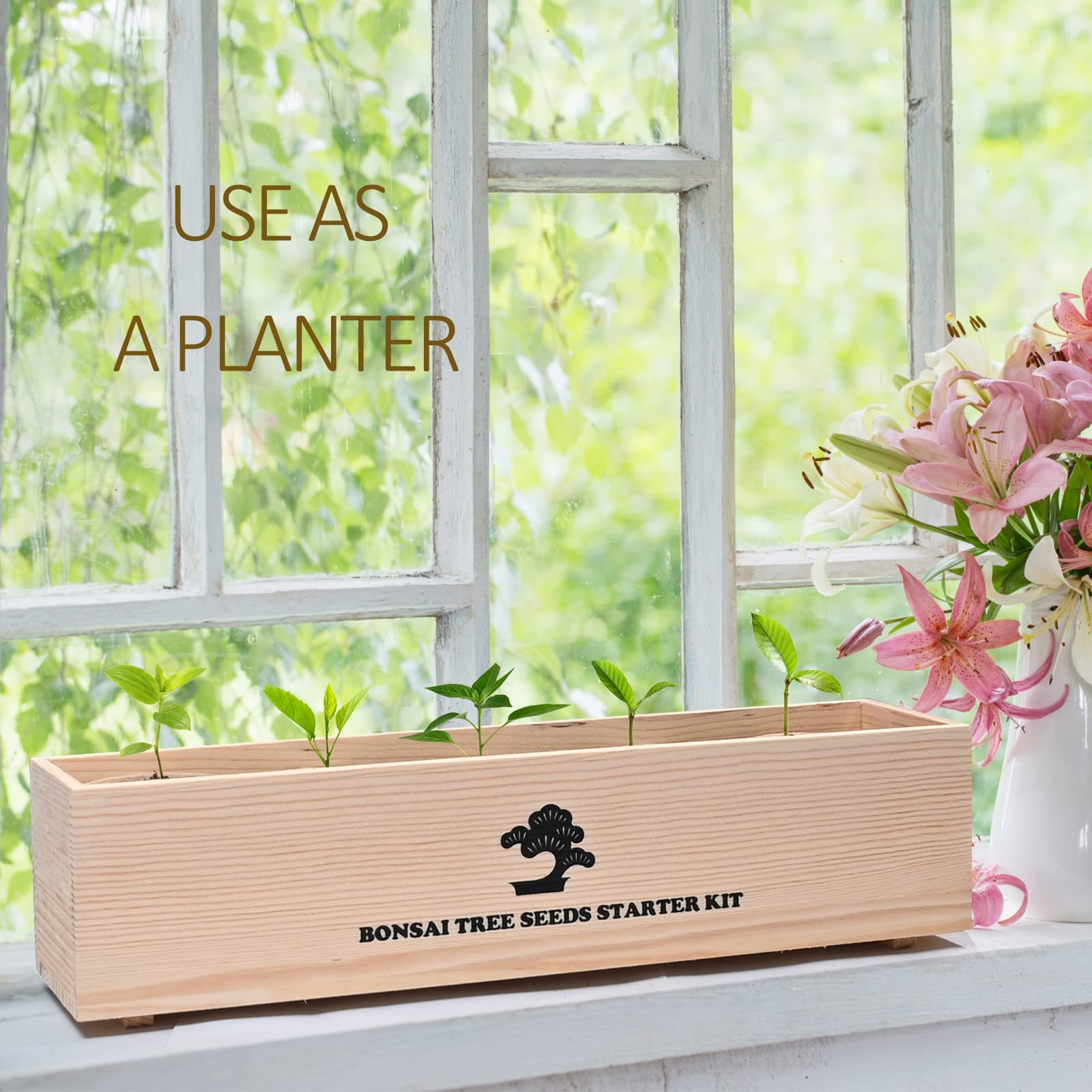 Meekear small water bottle with plant markers for controlled watering