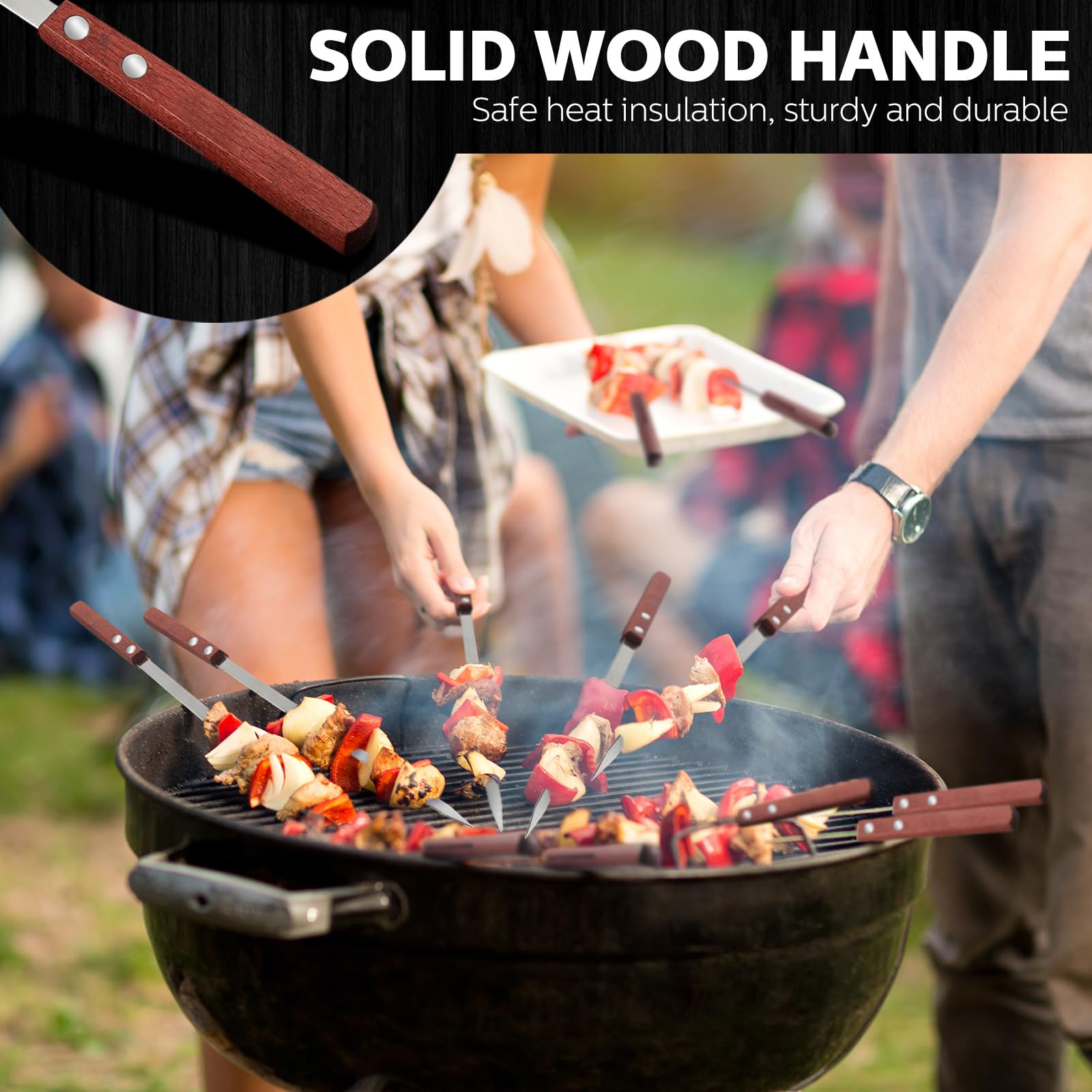 meekoo wooden handle close-up showing cool touch comfort