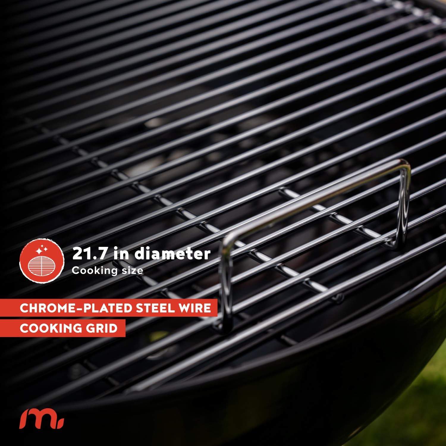 Megamaster brand close-up of cooking grate demonstrating even searing surface