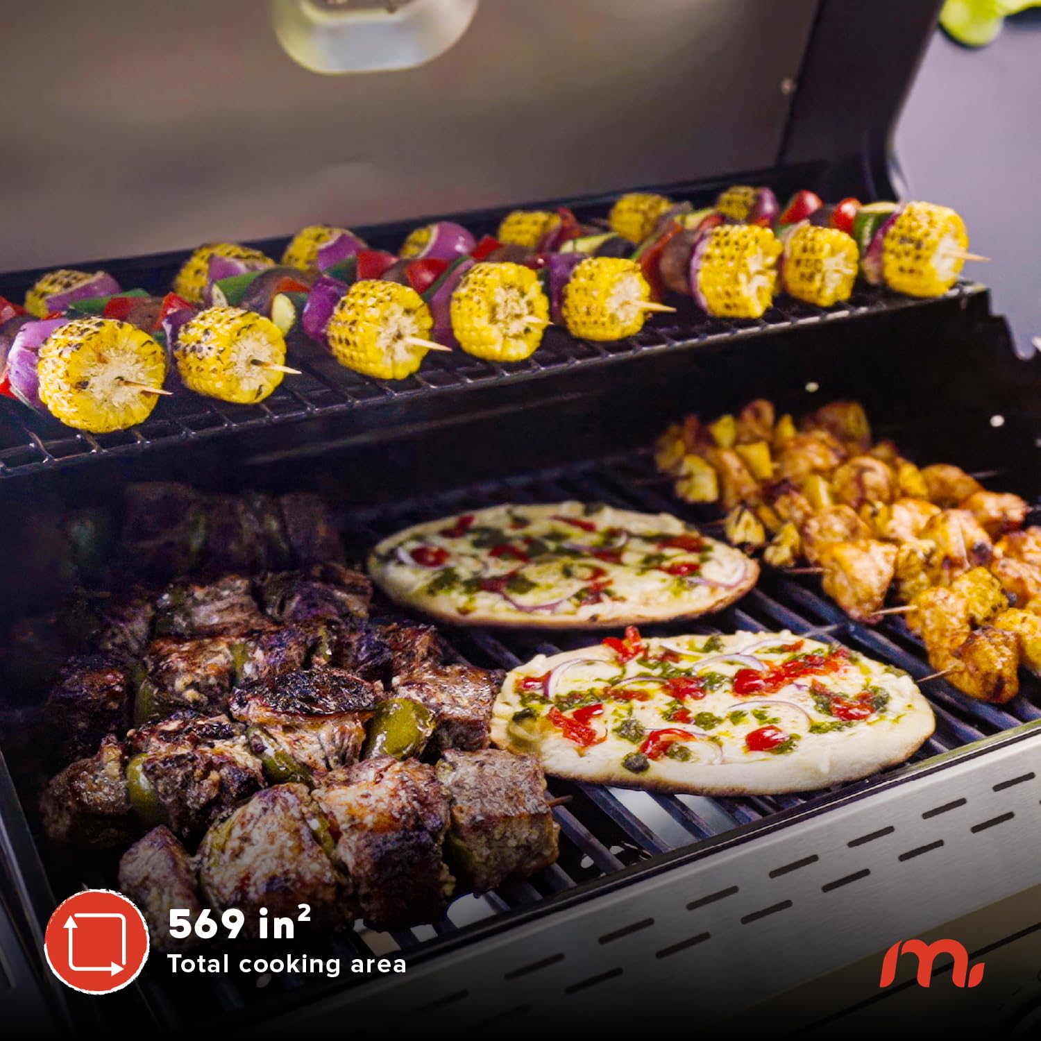 Megamaster side burner in use simmering sauce for added outdoor cooking options