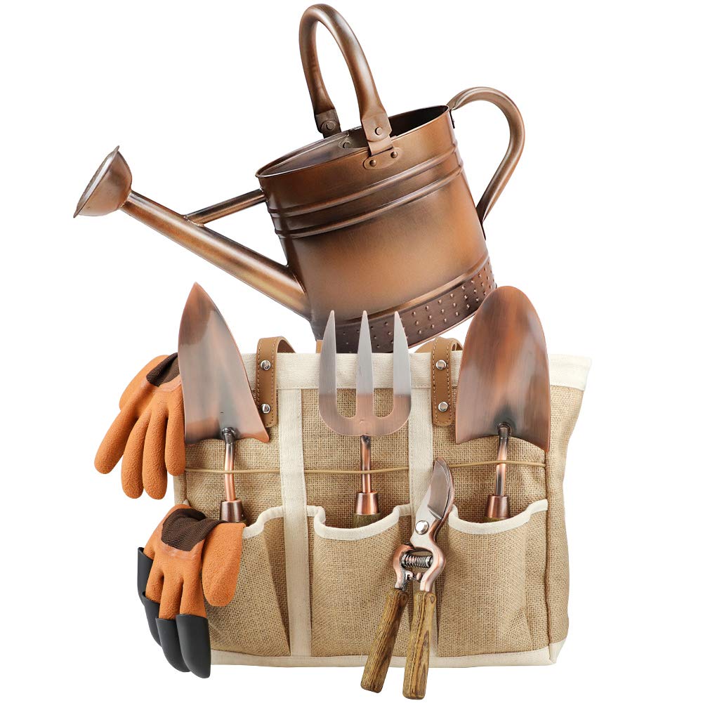 Megawodar front product group showing watering can and tools for organized gardening