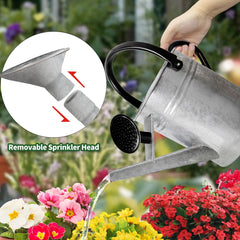 Megawodar removed spout showing straight and sprinkler nozzles for versatility