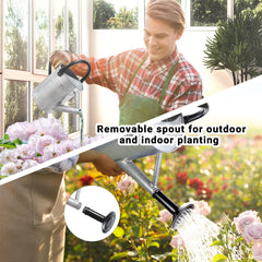 Megawodar sprinkler head in use showering outdoor flowers with gentle even spray