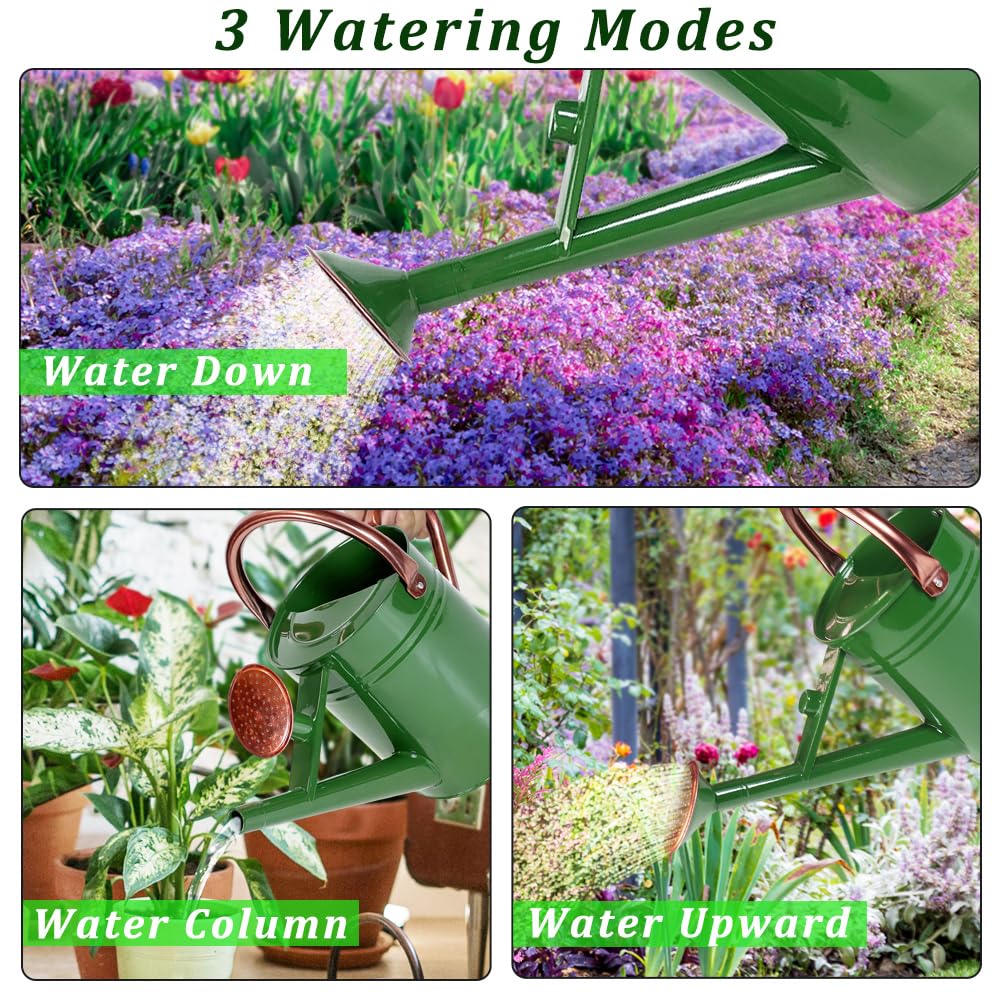 Megawodar sprinkler head spraying over flowerbed for gentle, even coverage
