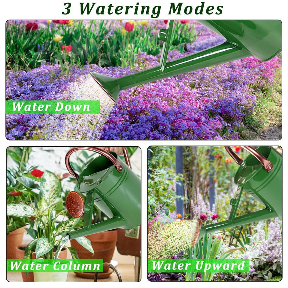 Megawodar sprinkler head spraying over flowerbed for gentle, even coverage