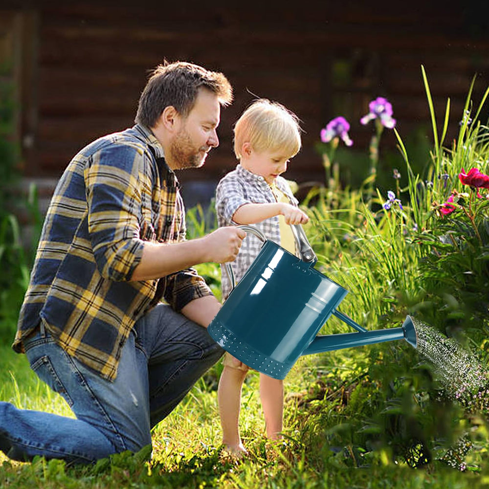 Megawodar placed on a patio shelf as decor and tool, adding style to outdoor plant care