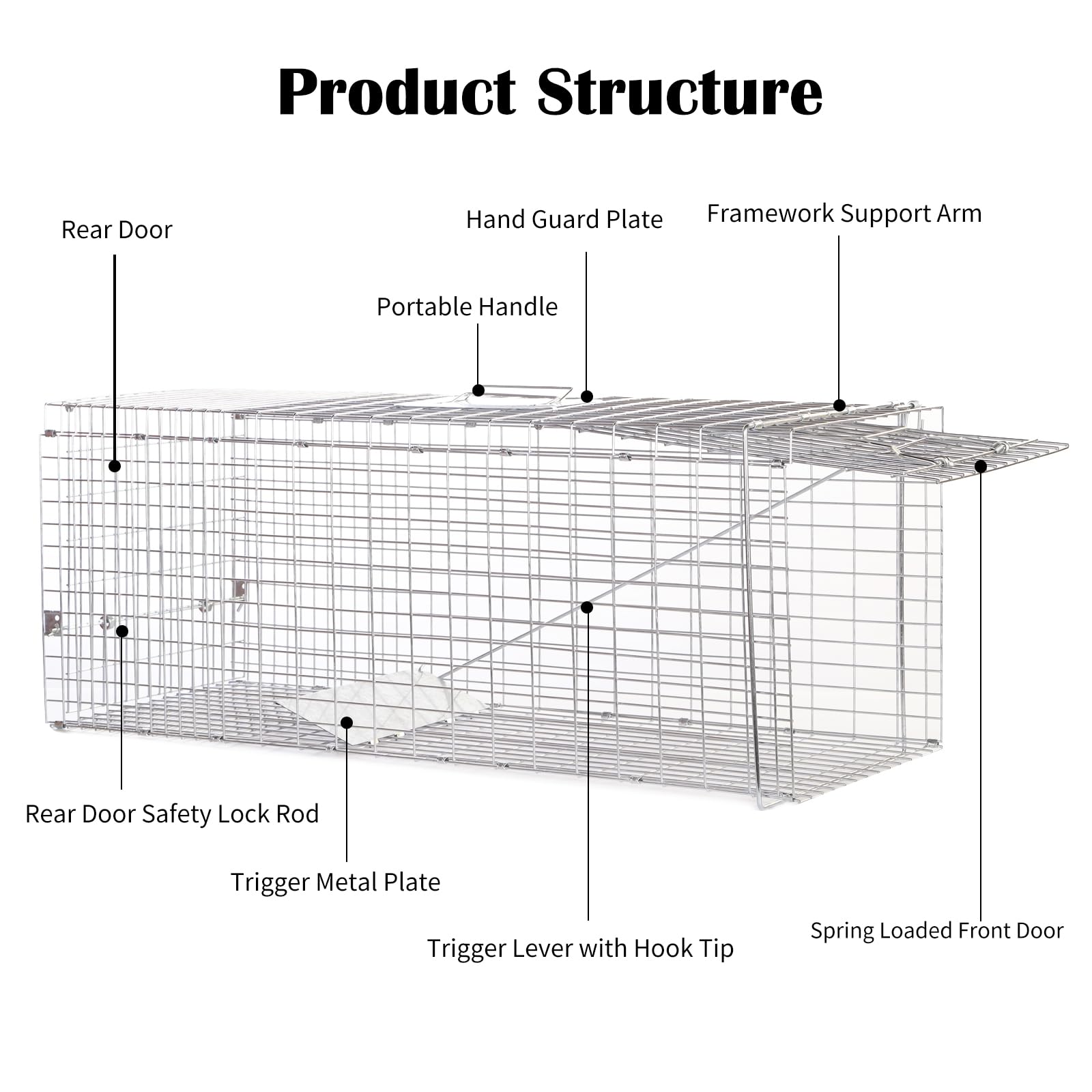 Meibangzz folded trap ready to carry demonstrating compact transport benefit