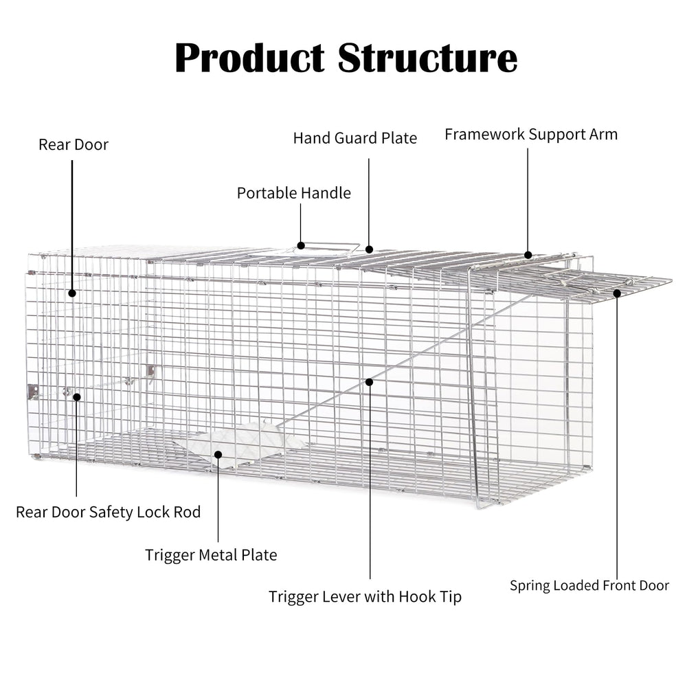 Meibangzz folded trap ready to carry demonstrating compact transport benefit