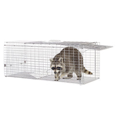 Meibangzz front view of full 37-inch trap showing secure catch benefit