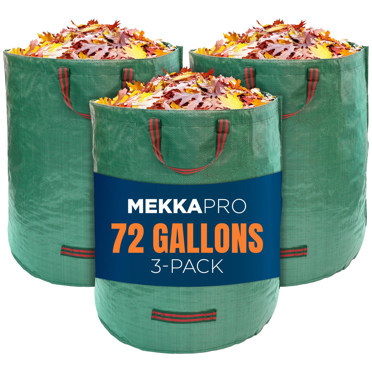 MEKKAPRO 3-pack front view showing bag shape and capacity benefit