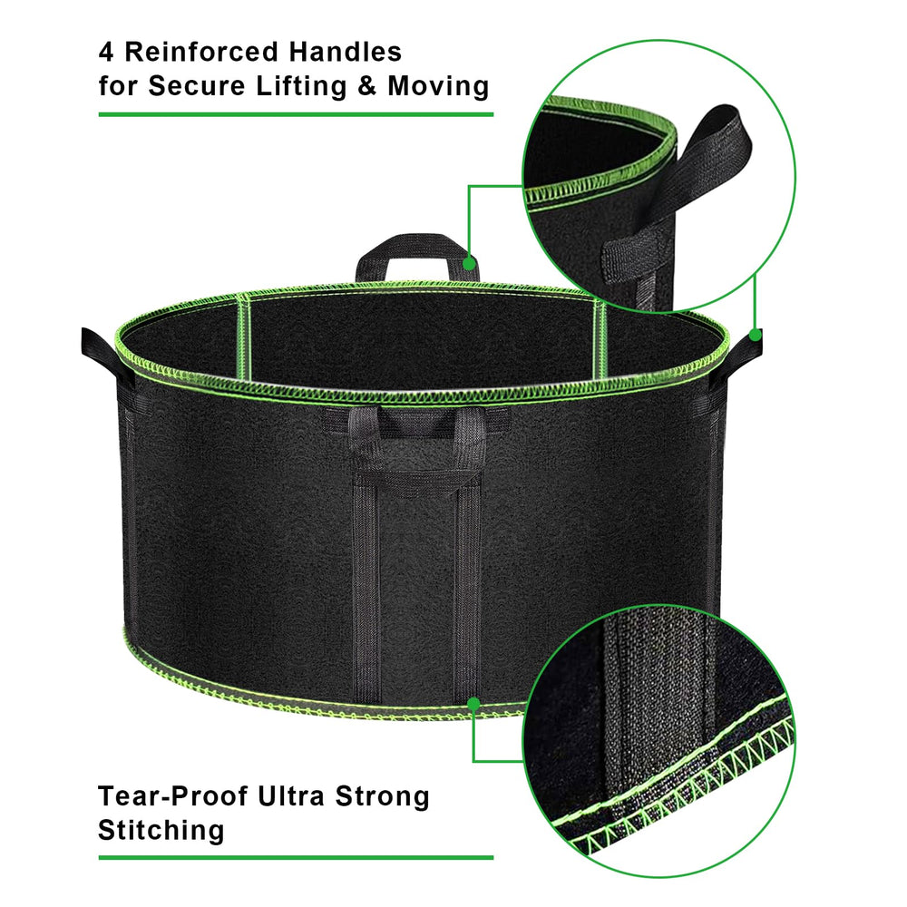MEKOLIFE grow bag planted on patio demonstrating easy planting and harvest