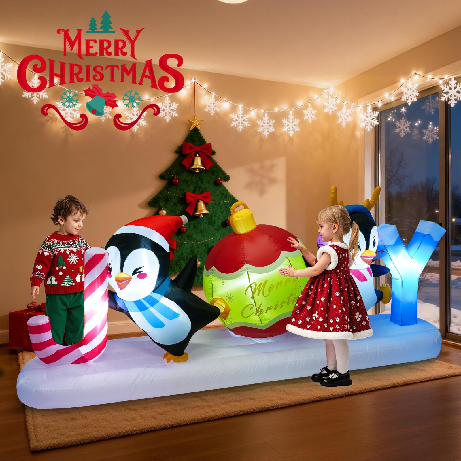 Meland candy cane J detail highlighting bright color and charm