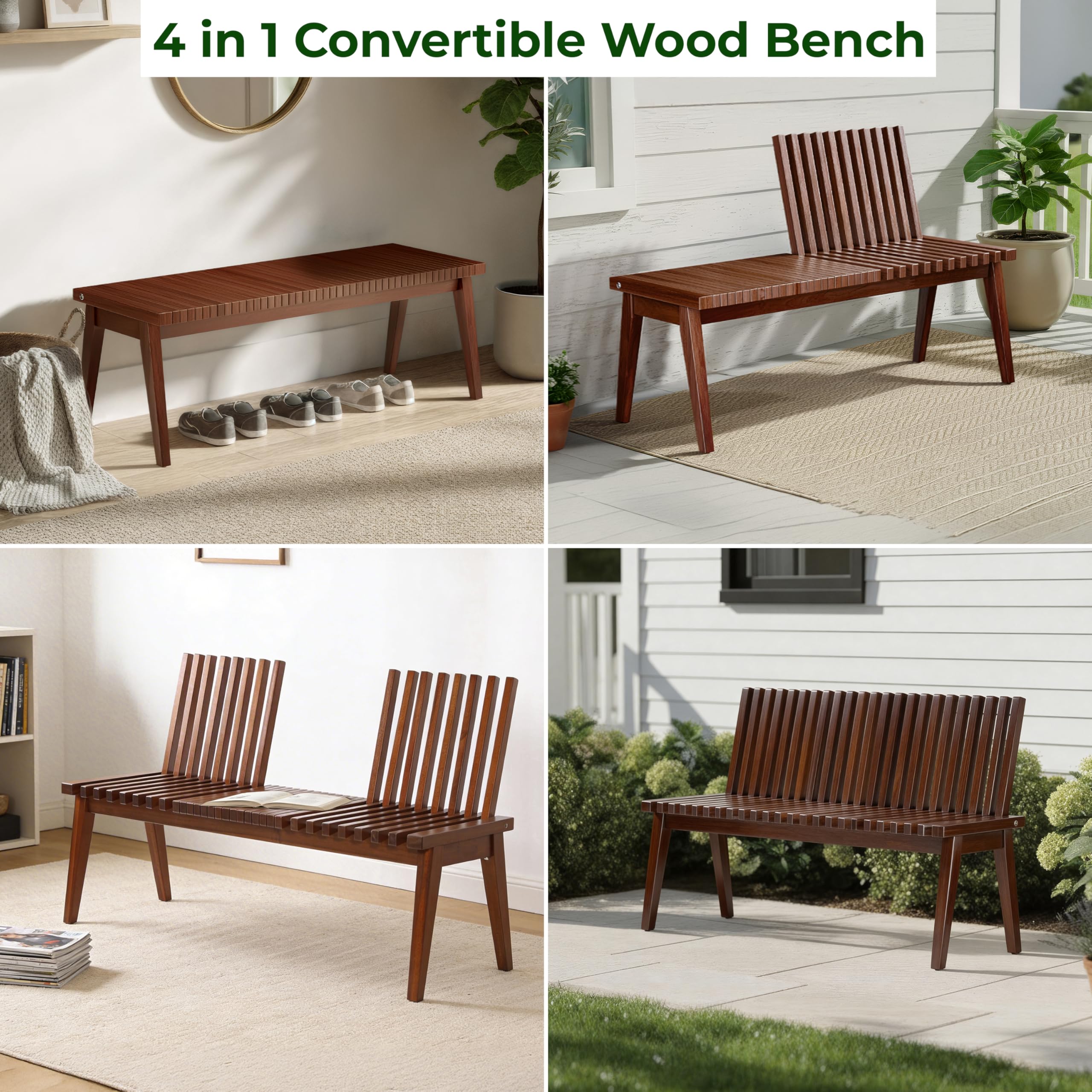 Melino close-up on acacia wood grain highlighting durable, natural finish