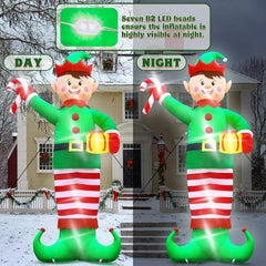 Melisheer elf holding gift box detail showing decorative prop and color