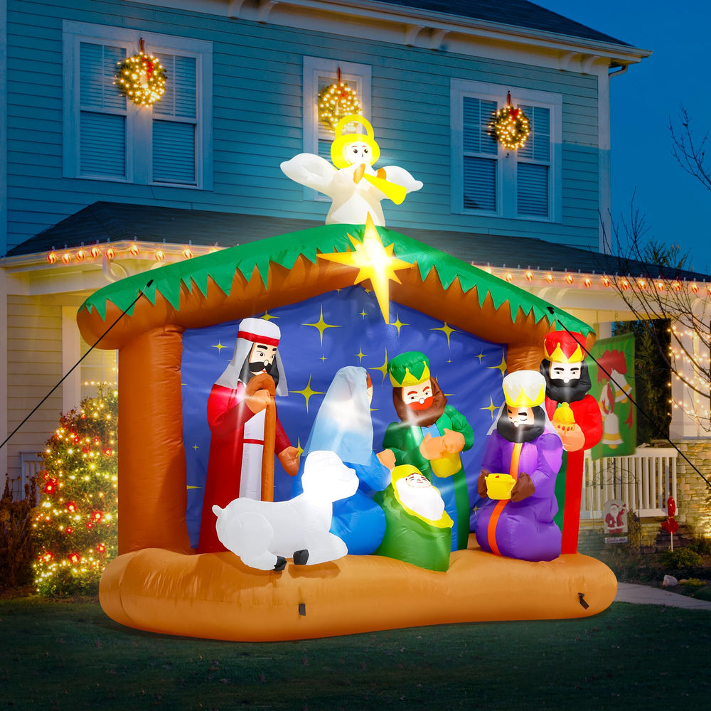 Melisheer secured inflatable with stakes and ropes for stable outdoor use