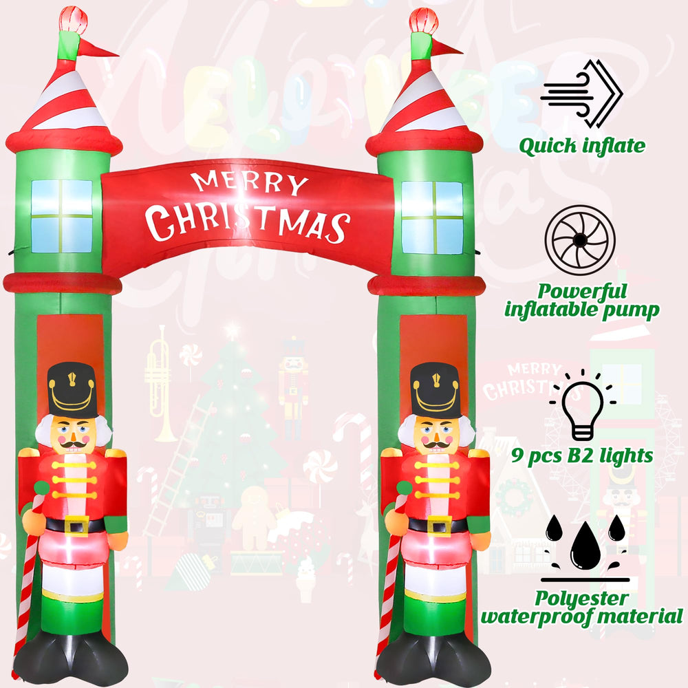 Melisheer LED lights glowing at night for bright curbside holiday visibility