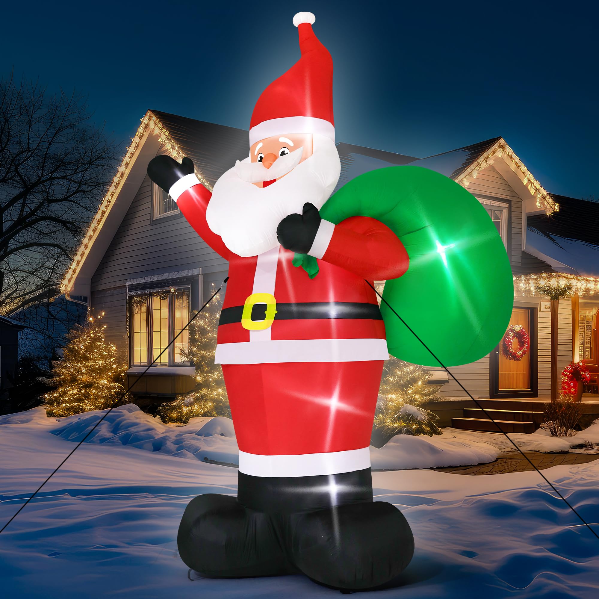 Melisheer Santa inflation fan and connection for quick self-inflation
